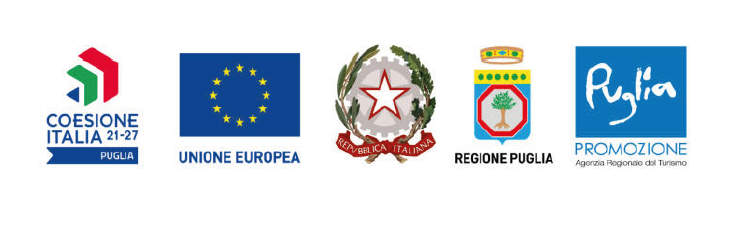 Coesione Italia 2021-2027 Puglia; Unione Europea; Repubblica Italiana; Regione Puglia; Pugliapromozione